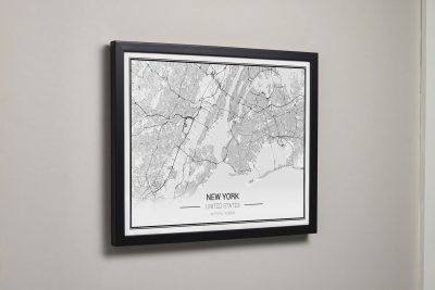 Frame classic 30x30 cm wood black Mapify